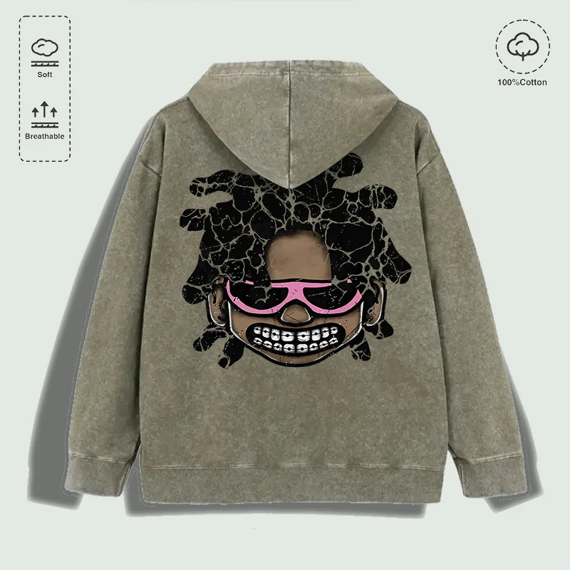 Cartoon Character With Pink Glasses