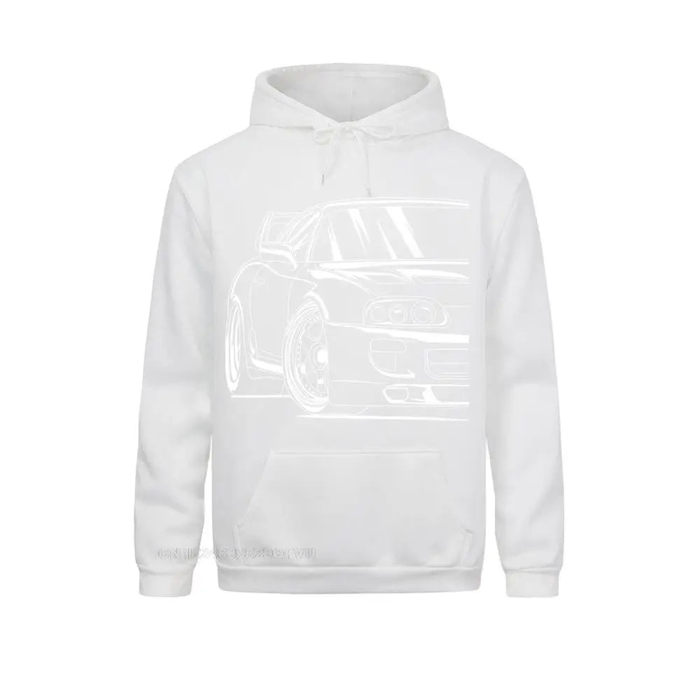 Best Car Design Hoodie Women Japanese Car Engine Hoodie Man Long Sleeve Vintage Harajuku Pure Cotton Printed Hoodied