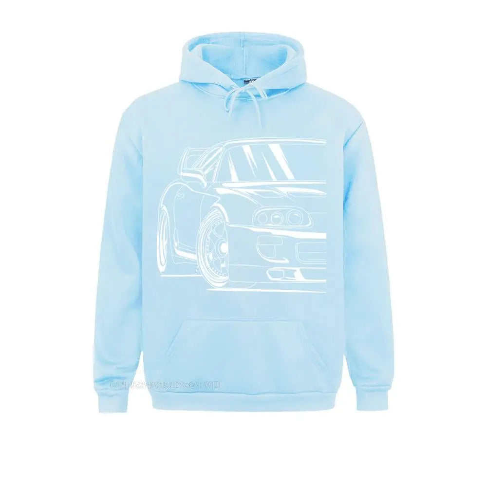 Best Car Design Hoodie Women Japanese Car Engine Hoodie Man Long Sleeve Vintage Harajuku Pure Cotton Printed Hoodied