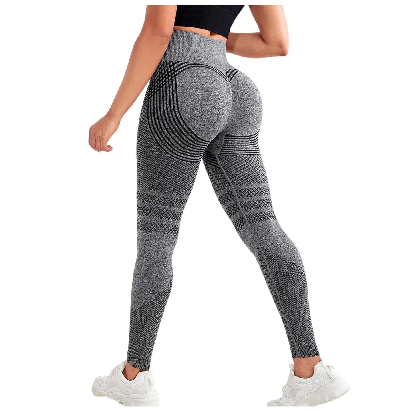 Compression Leggings Cellulite Slimming Trouser Women High Waist Seamless Push Up Opaque Stretch Pants For Yoga And Fitness