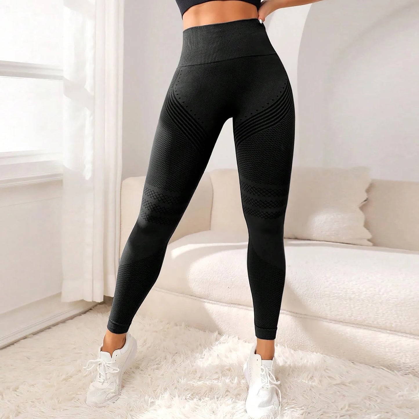 Compression Leggings Cellulite Slimming Trouser Women High Waist Seamless Push Up Opaque Stretch Pants For Yoga And Fitness