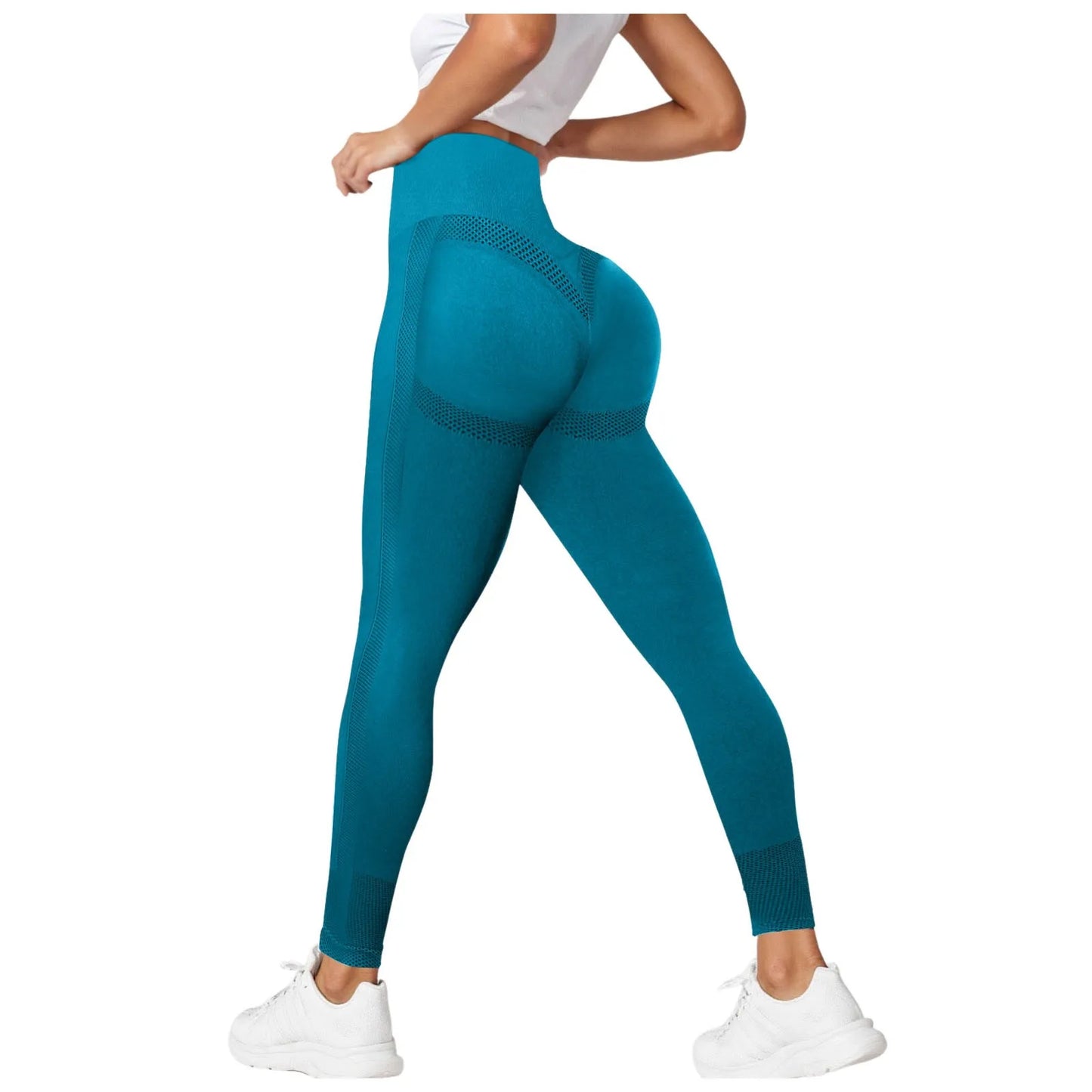 Compression Leggings Cellulite Slimming Trouser Women High Waist Seamless Push Up Opaque Stretch Pants For Yoga And Fitness