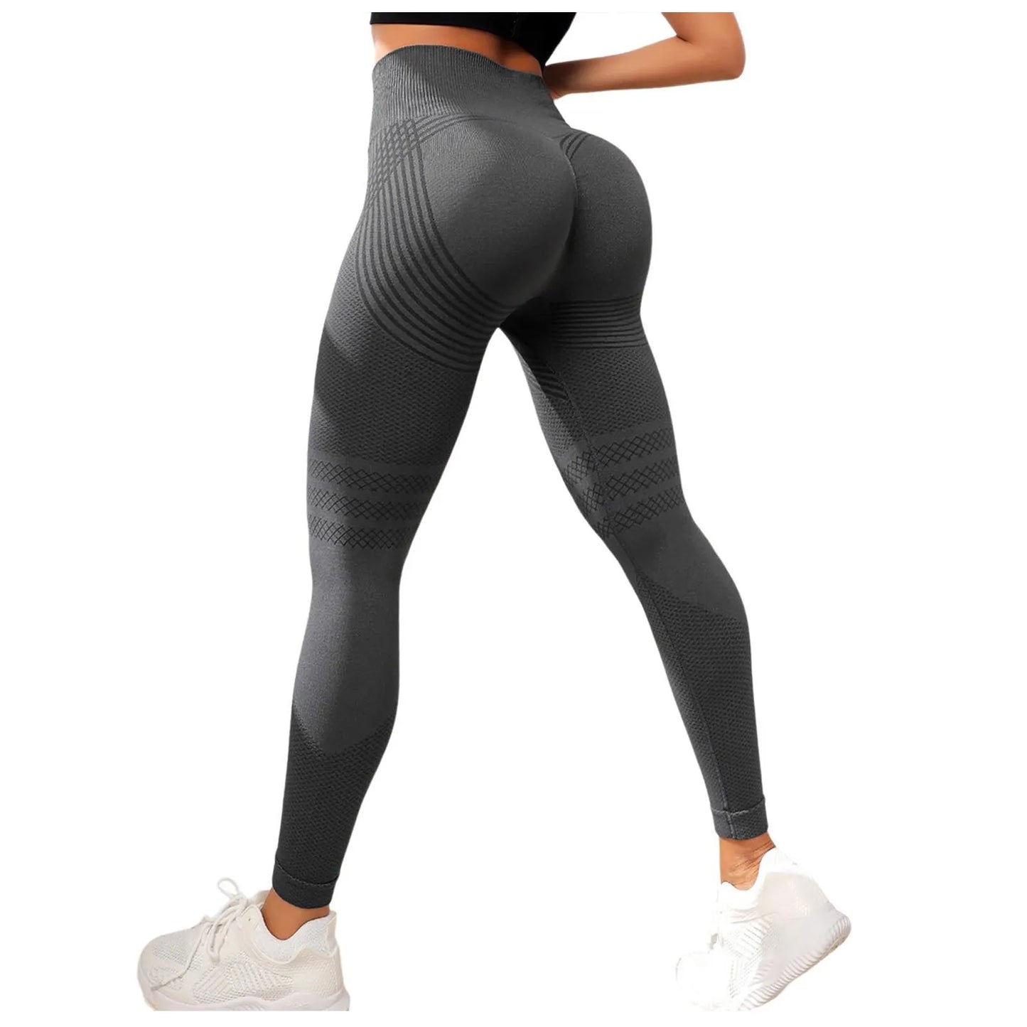 Compression Leggings Cellulite Slimming Trouser Women High Waist Seamless Push Up Opaque Stretch Pants For Yoga And Fitness