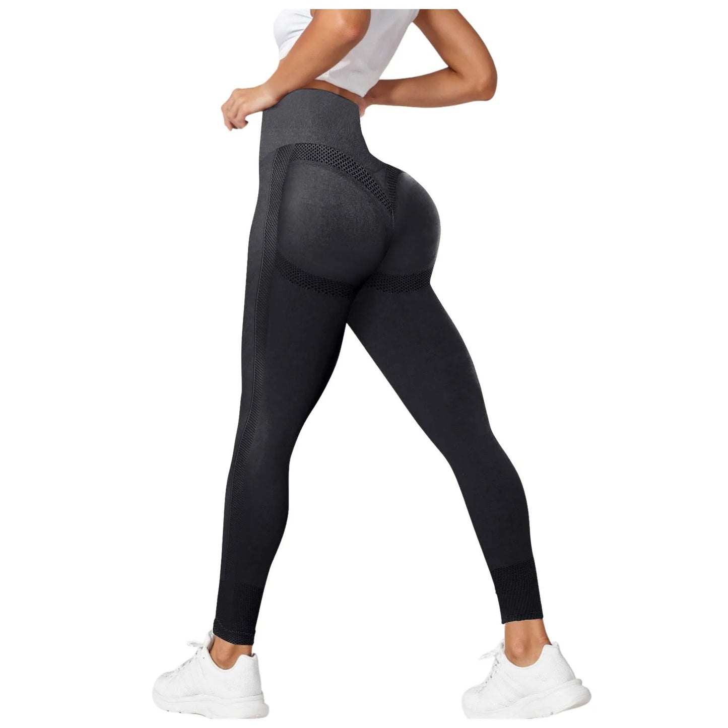 Compression Leggings Cellulite Slimming Trouser Women High Waist Seamless Push Up Opaque Stretch Pants For Yoga And Fitness