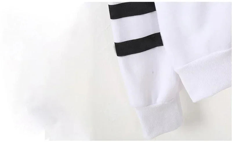 New Ryomen Sukuna Printed Hoodies Men Fashion Personality Striped Hooded Sweatshirt Casual Outdoor Anime Long Sleeve Pullover