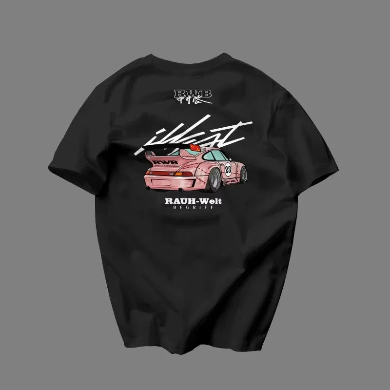 Car Culture Short Sleeves Heavy Cotton T-shirt Unisex