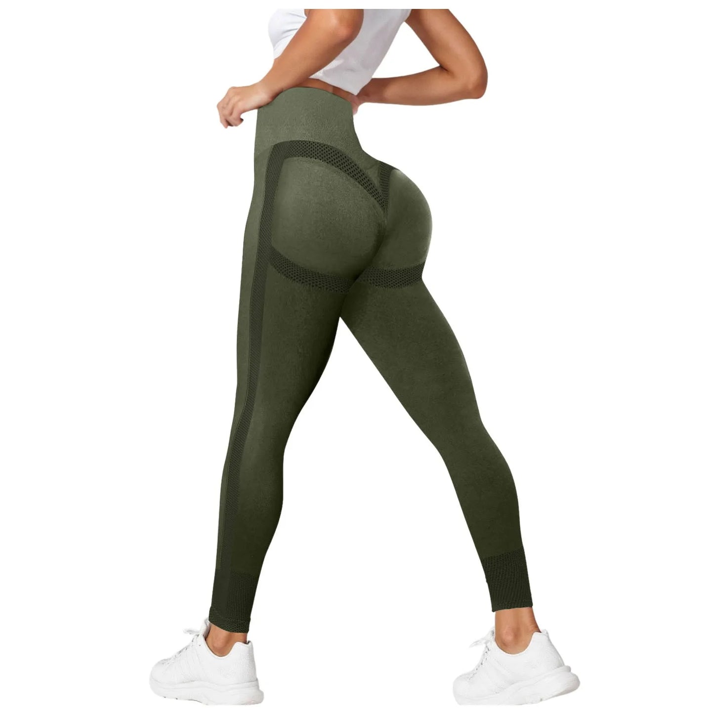 Compression Leggings Cellulite Slimming Trouser Women High Waist Seamless Push Up Opaque Stretch Pants For Yoga And Fitness