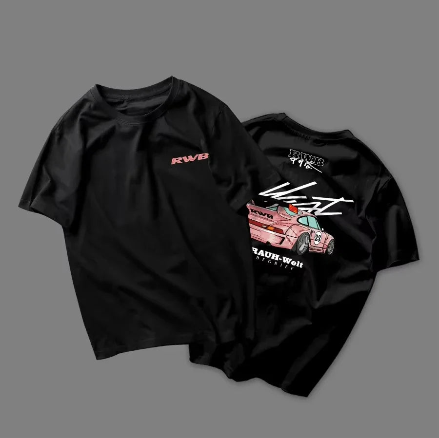 Car Culture Short Sleeves Heavy Cotton T-shirt Unisex