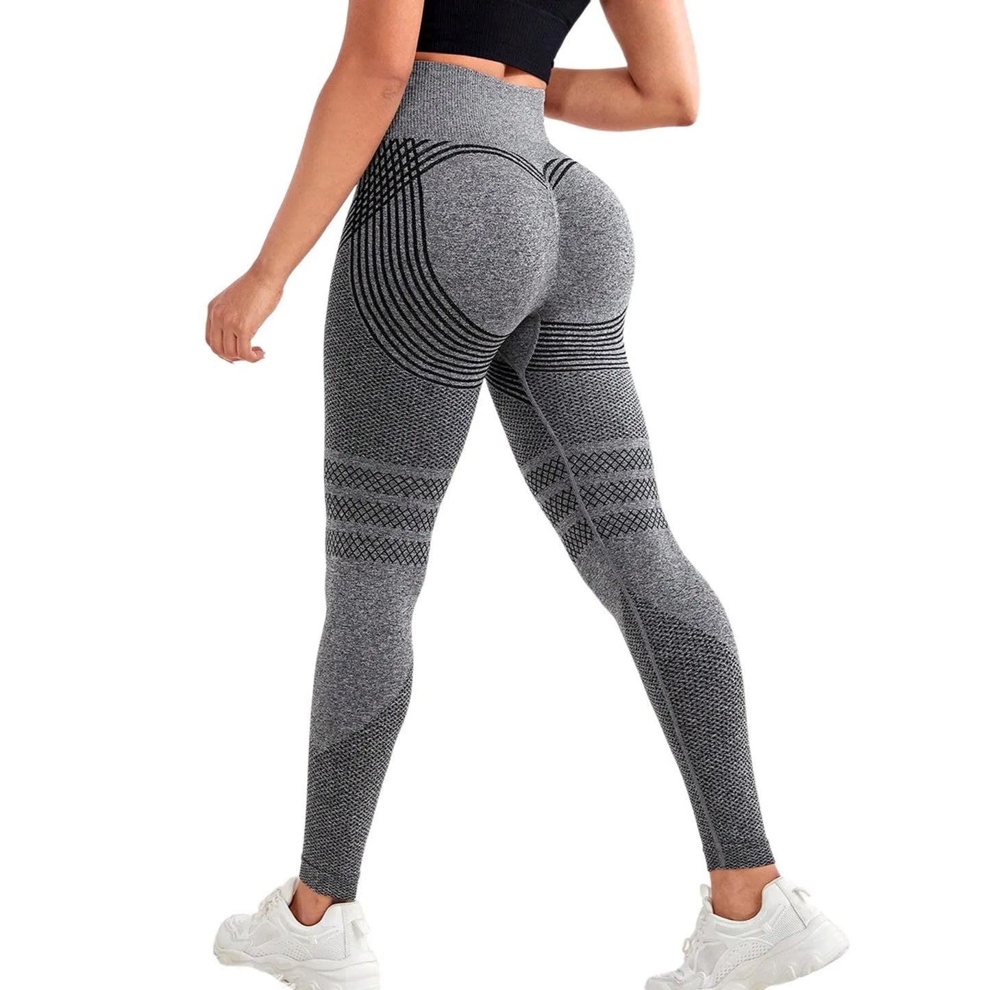 Compression Leggings Cellulite Slimming Trouser Women High Waist Seamless Push Up Opaque Stretch Pants For Yoga And Fitness