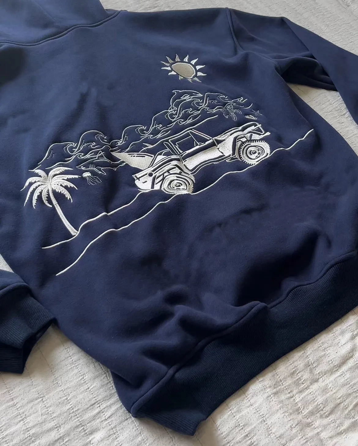Women Sun Coral Embroidered