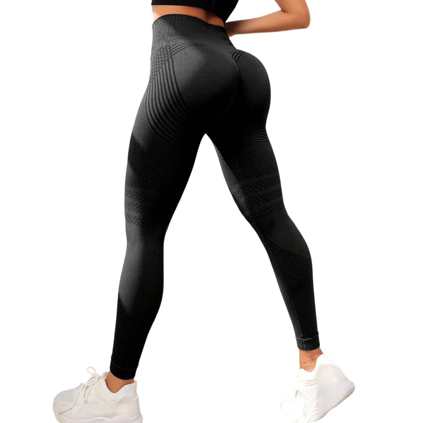 Compression Leggings Cellulite Slimming Trouser Women High Waist Seamless Push Up Opaque Stretch Pants For Yoga And Fitness