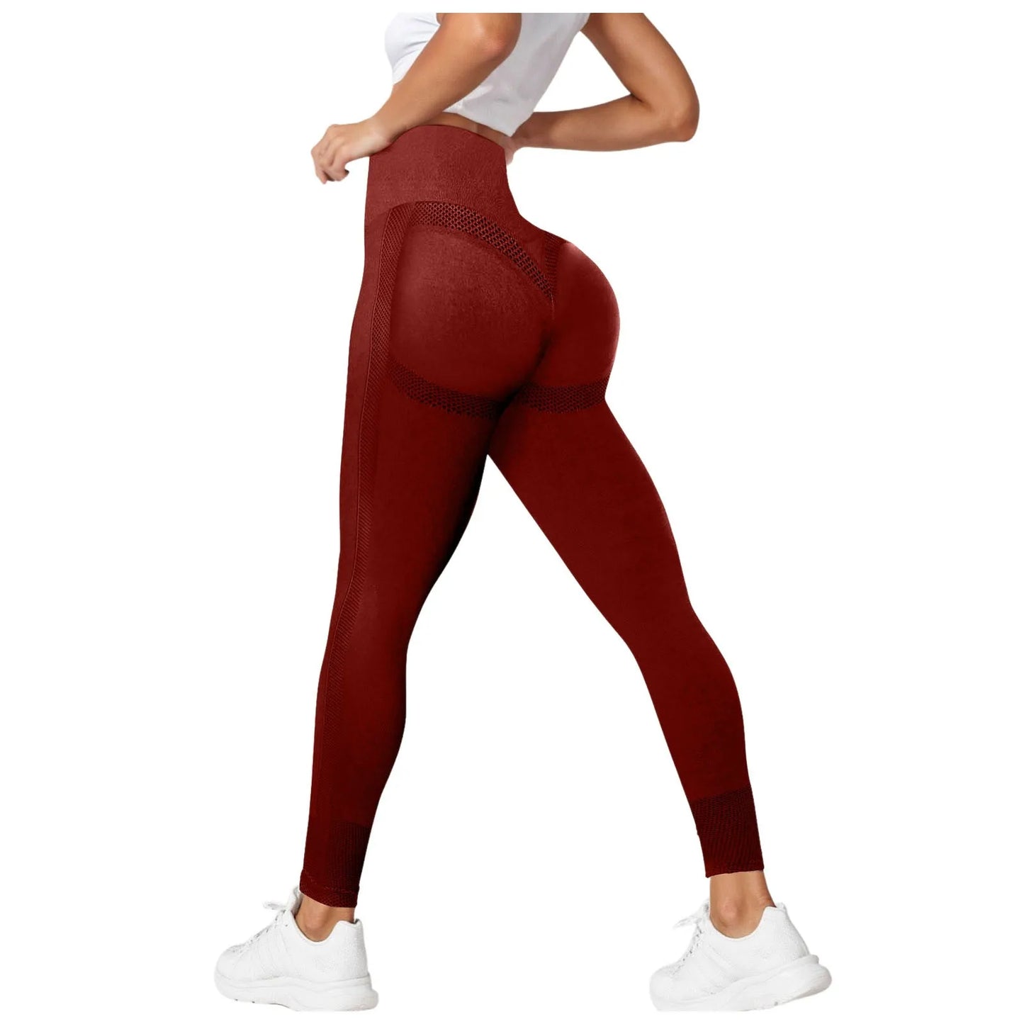 Compression Leggings Cellulite Slimming Trouser Women High Waist Seamless Push Up Opaque Stretch Pants For Yoga And Fitness