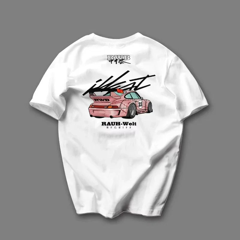Car Culture Short Sleeves Heavy Cotton T-shirt Unisex
