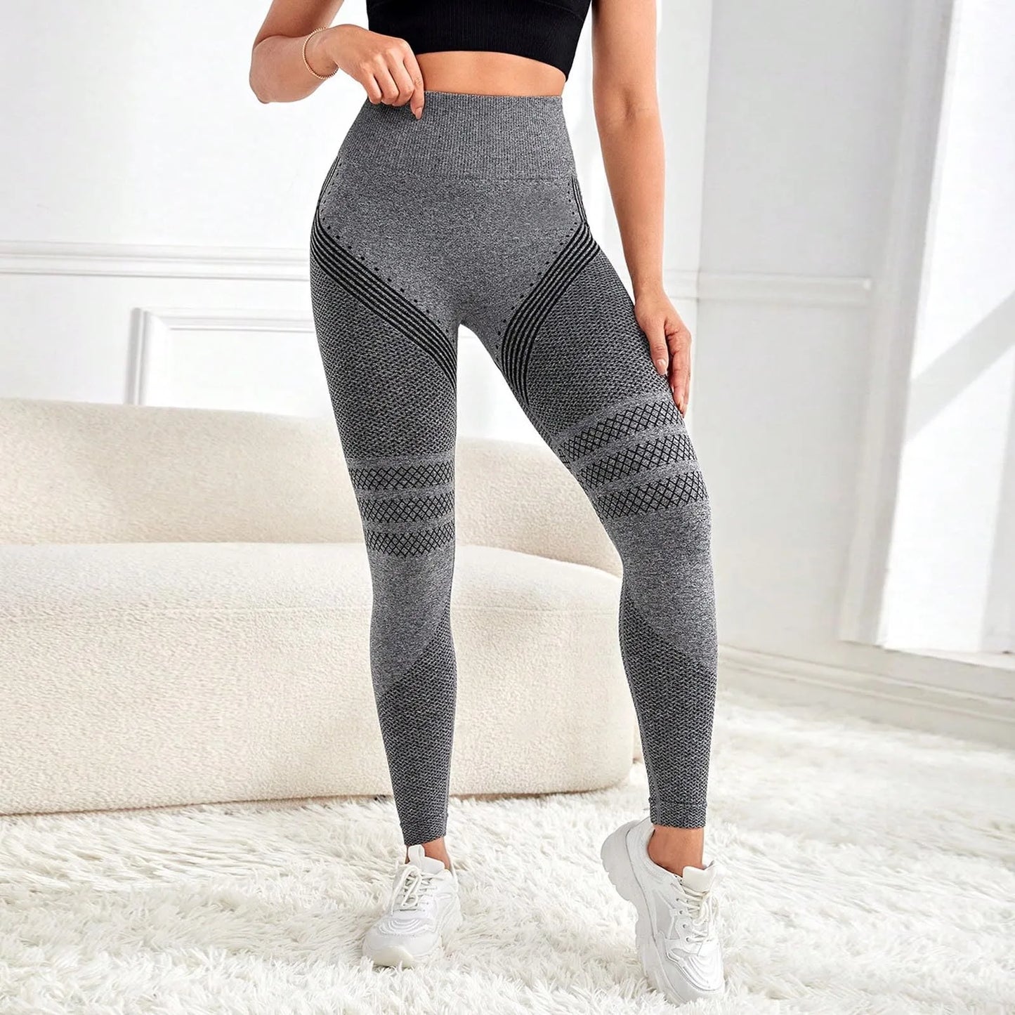 Compression Leggings Cellulite Slimming Trouser Women High Waist Seamless Push Up Opaque Stretch Pants For Yoga And Fitness
