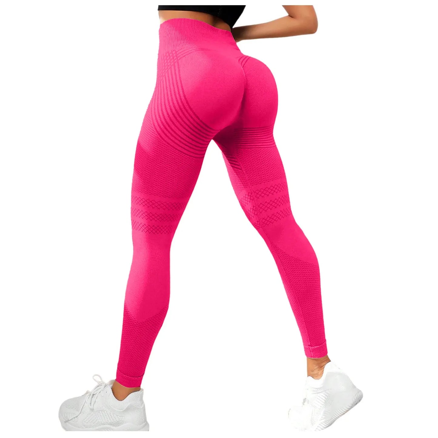 Compression Leggings Cellulite Slimming Trouser Women High Waist Seamless Push Up Opaque Stretch Pants For Yoga And Fitness