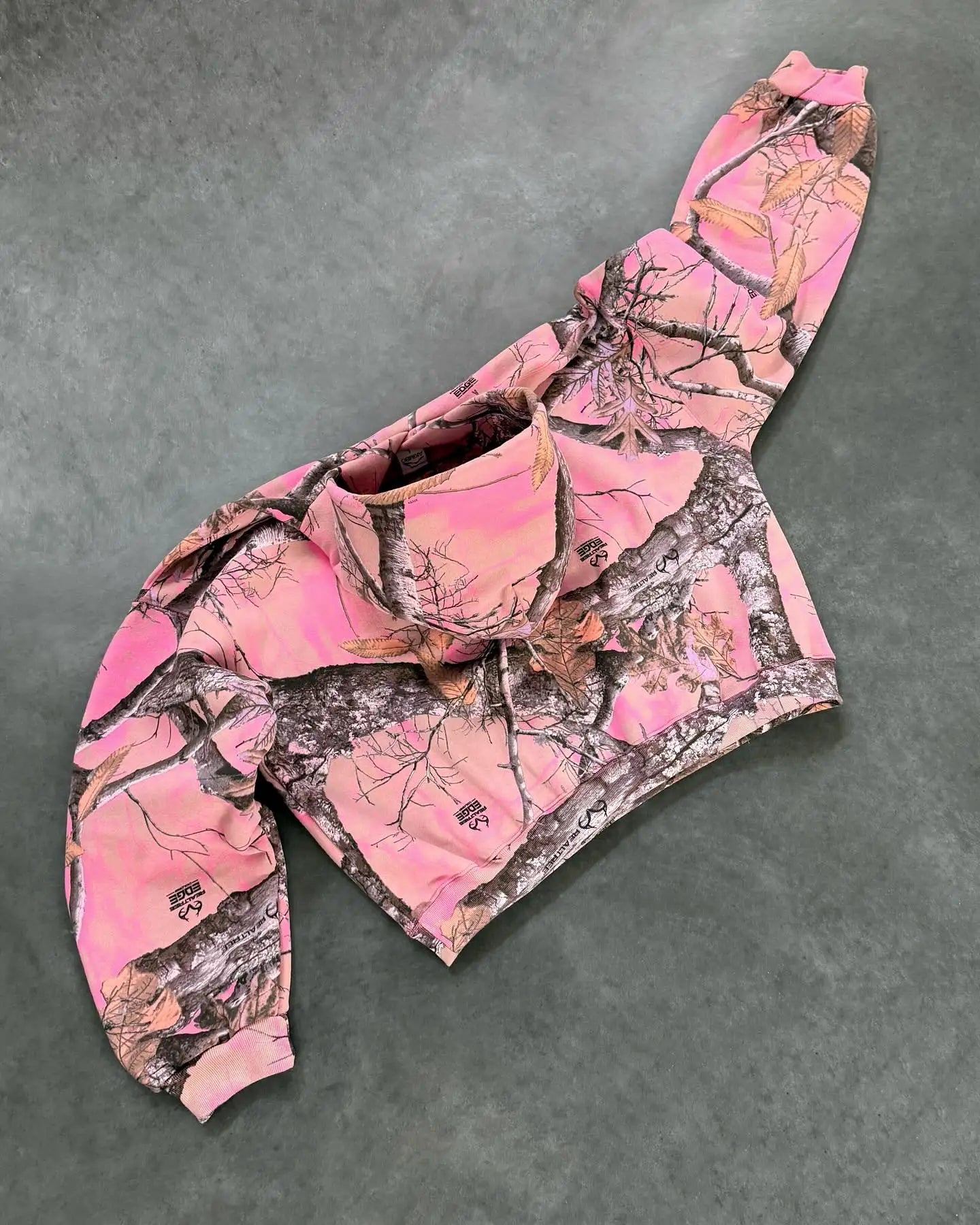 Streetwear New Hoodie Two Piece Set Men and Women Hip Hop Retro Leaf Camouflage Baggy Hoodie Y2k Fashion Punk Rock Sports Pants