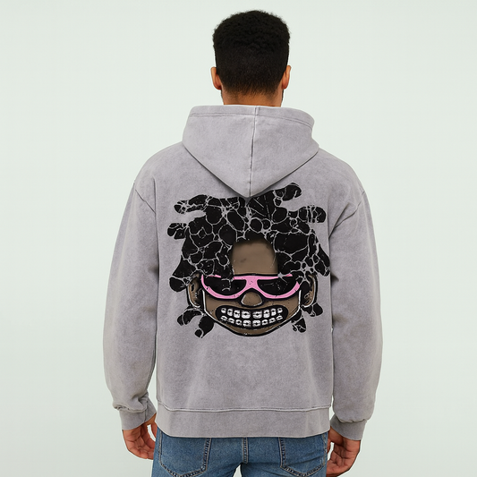 Cartoon Character With Pink Glasses
