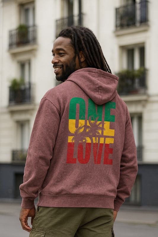 One Love Rasta Palm Tree