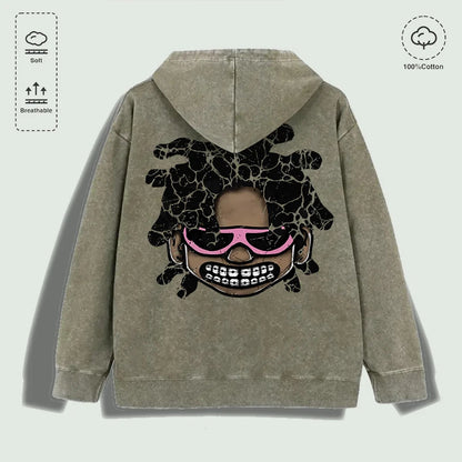 Cartoon Character With Pink Glasses