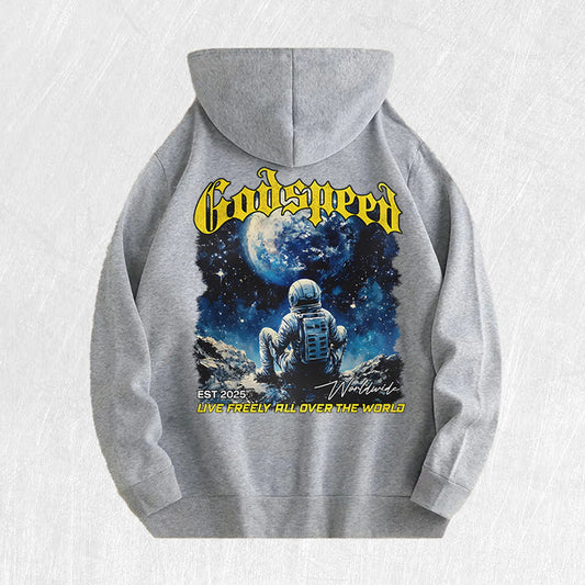 Godspeed Astronaut & Earth Graphic Hoodie