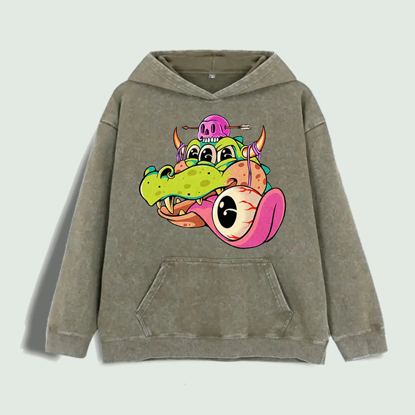 Trippy Monster Graphic Hoodie