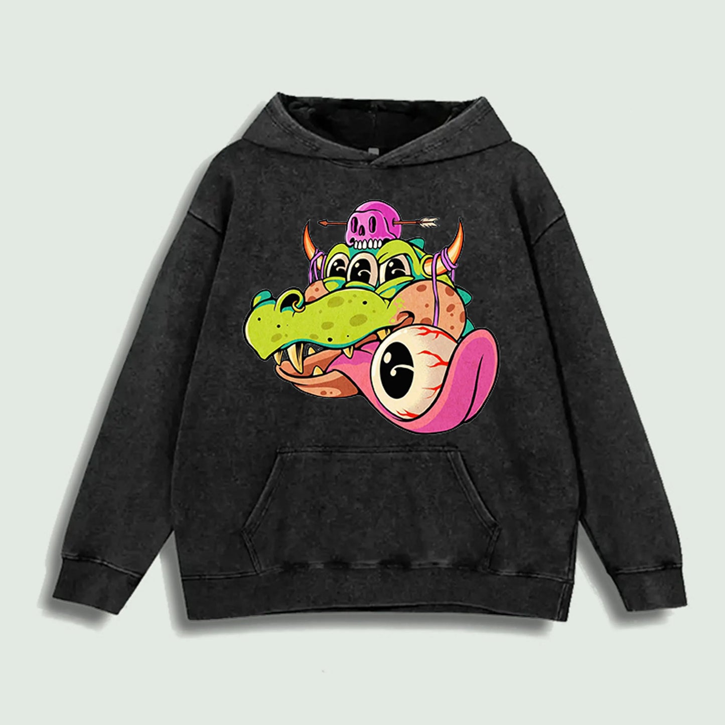 Trippy Monster Graphic Hoodie