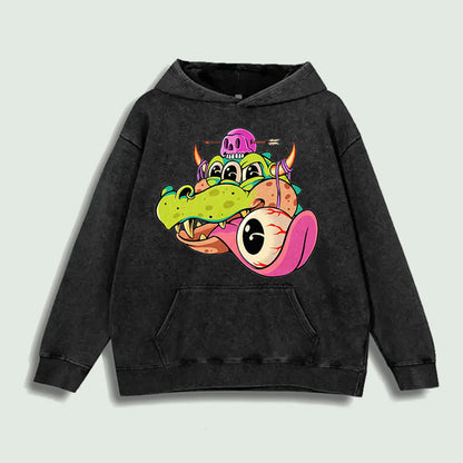 Trippy Monster Graphic Hoodie