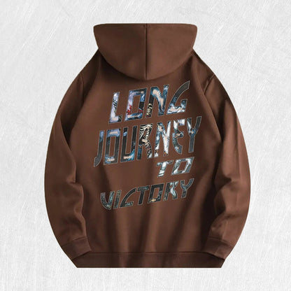Long Journey to Victory Graphic Hoodie