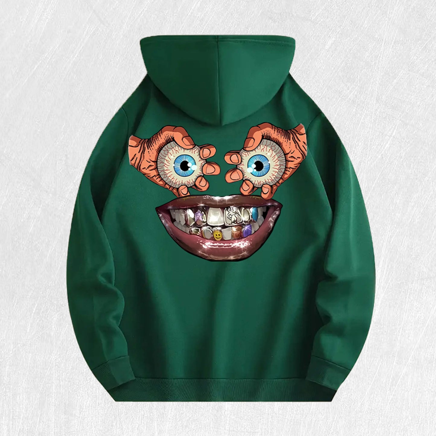 Cartoon Face Graphic Hoodie