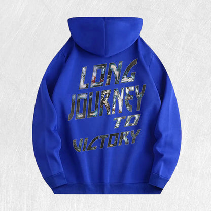 Long Journey to Victory Graphic Hoodie
