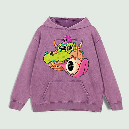Trippy Monster Graphic Hoodie