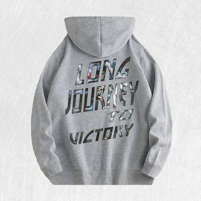 Long Journey to Victory Graphic Hoodie