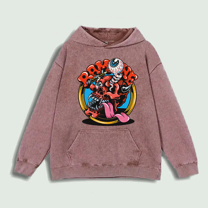 Ramone Skull Graphic Hoodie