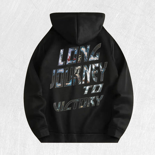 Long Journey to Victory Graphic Hoodie