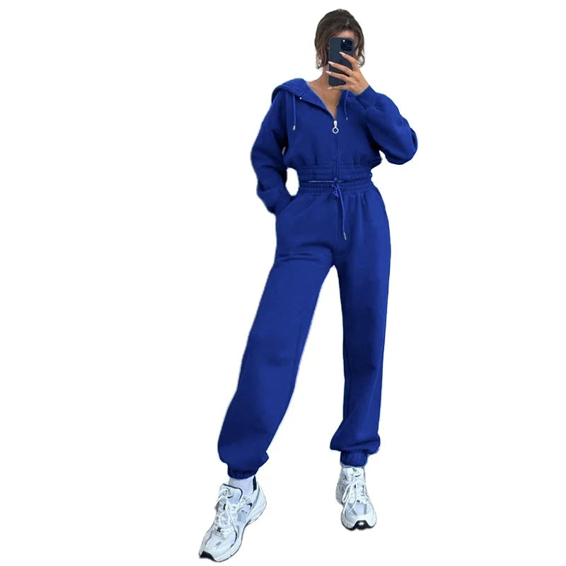 2-Piece Zip Up Sweat Suit