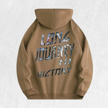 Long Journey to Victory Graphic Hoodie