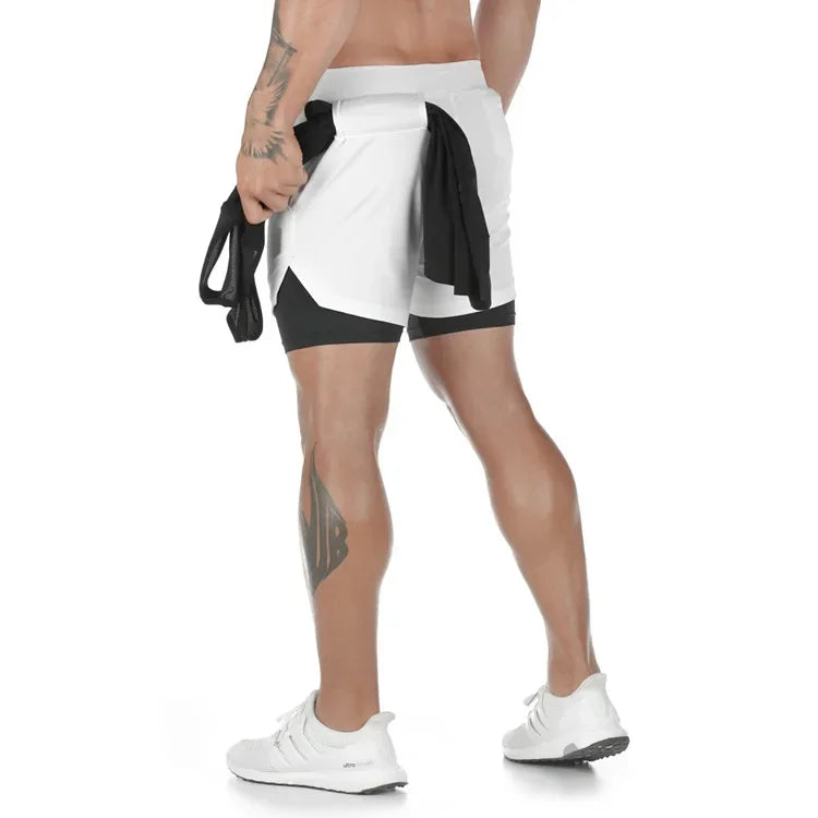 2024Anime Baki 2-in-1 Gym Performance Short Mens Athletic Compression Shorts Quick Dry Stretch Workout Fitness Running Sportwear