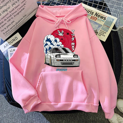 Anime Hoodie Women Men Long Sleeve Streetwear for Nippon Crewneck Sweatshirts Tops Y2k Oversized Hoody Japanese Anime Print