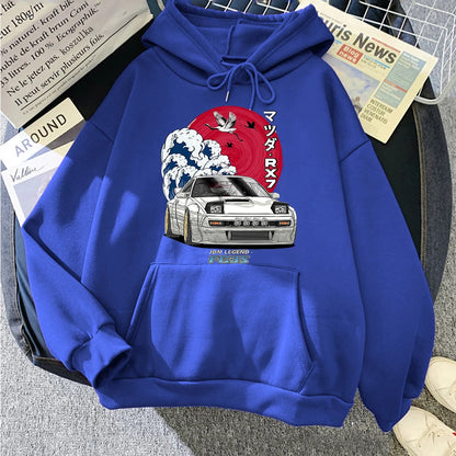 Anime Hoodie Women Men Long Sleeve Streetwear for Nippon Crewneck Sweatshirts Tops Y2k Oversized Hoody Japanese Anime Print