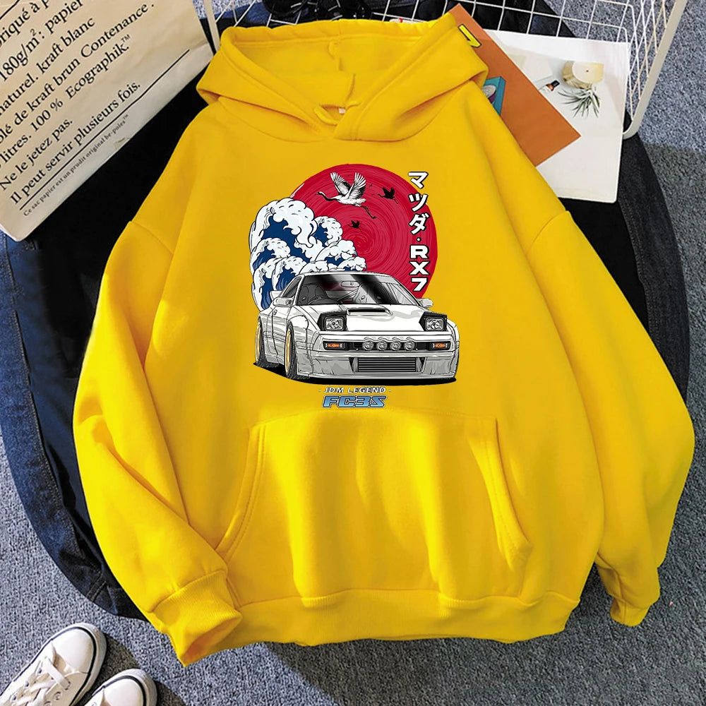 Anime Hoodie Women Men Long Sleeve Streetwear for Nippon Crewneck Sweatshirts Tops Y2k Oversized Hoody Japanese Anime Print