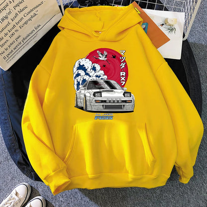 Anime Hoodie Women Men Long Sleeve Streetwear for Nippon Crewneck Sweatshirts Tops Y2k Oversized Hoody Japanese Anime Print