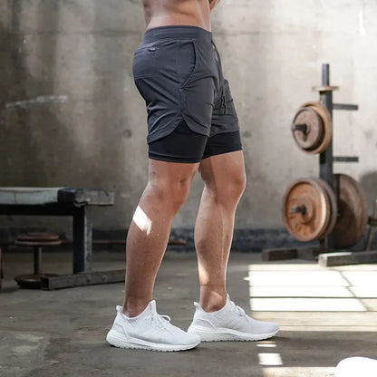 2024Anime Baki 2-in-1 Gym Performance Short Mens Athletic Compression Shorts Quick Dry Stretch Workout Fitness Running Sportwear