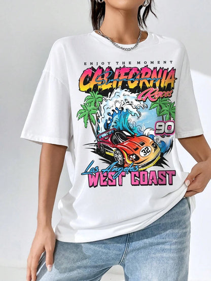 West Coast Wave Auto Wear T-Shirt