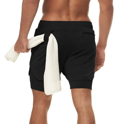 2024Anime Baki 2-in-1 Gym Performance Short Mens Athletic Compression Shorts Quick Dry Stretch Workout Fitness Running Sportwear