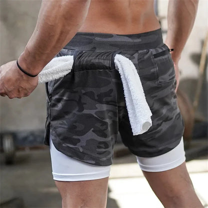2024Anime Baki 2-in-1 Gym Performance Short Mens Athletic Compression Shorts Quick Dry Stretch Workout Fitness Running Sportwear