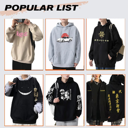 Anime Hoodie Women Men Long Sleeve Streetwear for Nippon Crewneck Sweatshirts Tops Y2k Oversized Hoody Japanese Anime Print