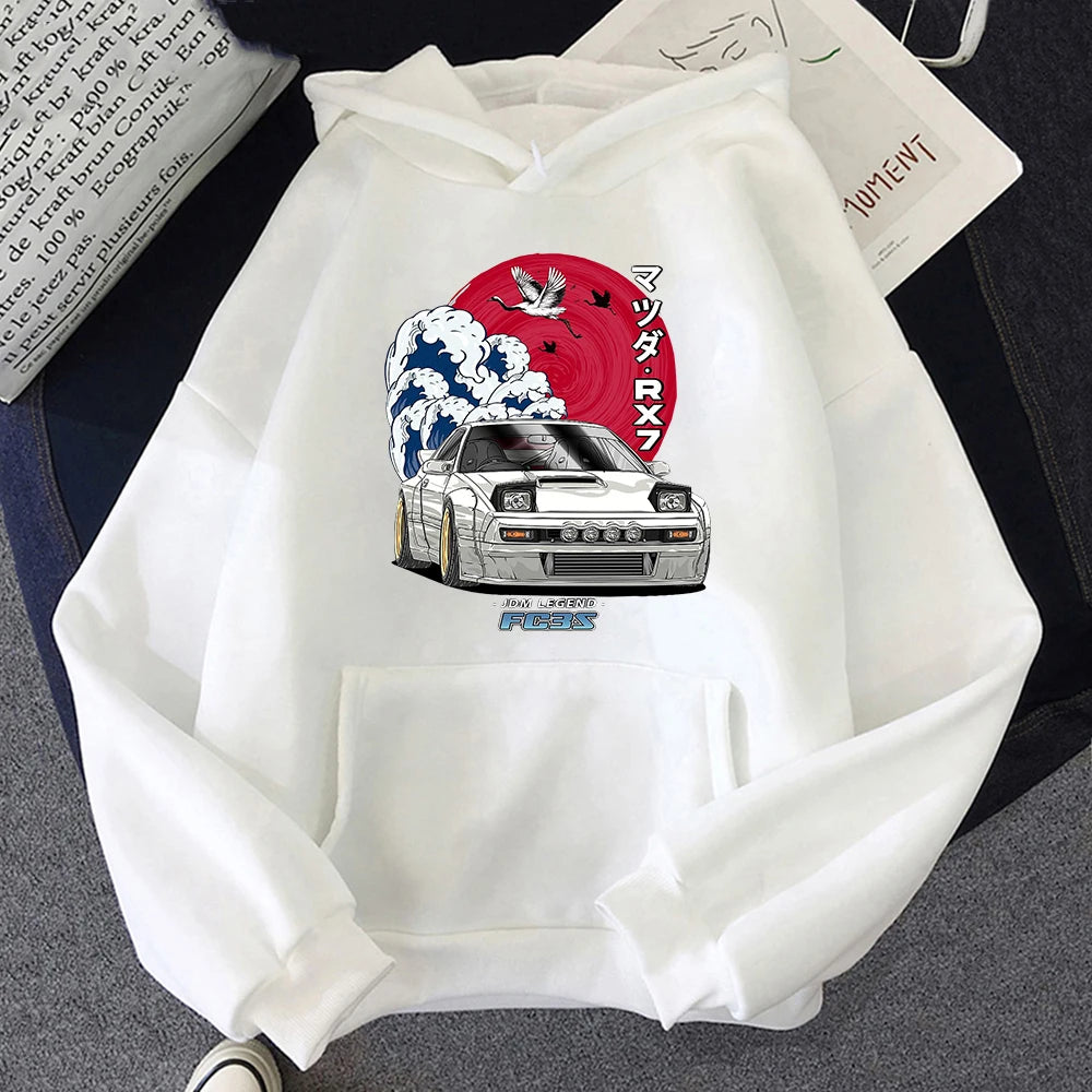 Anime Hoodie Women Men Long Sleeve Streetwear for Nippon Crewneck Sweatshirts Tops Y2k Oversized Hoody Japanese Anime Print
