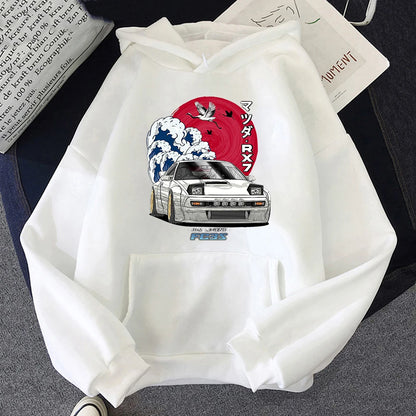 Anime Hoodie Women Men Long Sleeve Streetwear for Nippon Crewneck Sweatshirts Tops Y2k Oversized Hoody Japanese Anime Print