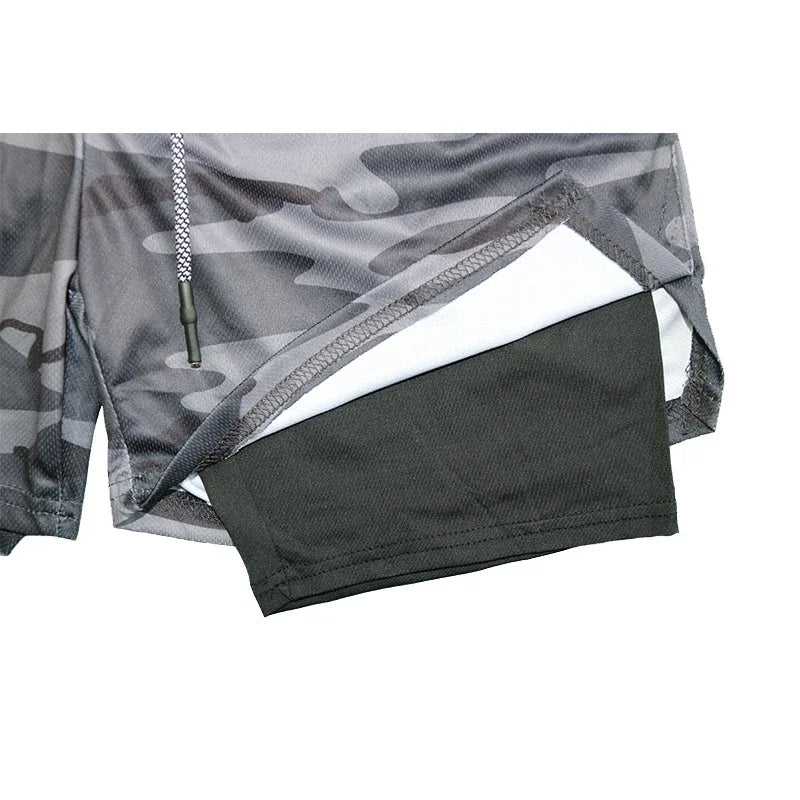 2024Anime Baki 2-in-1 Gym Performance Short Mens Athletic Compression Shorts Quick Dry Stretch Workout Fitness Running Sportwear