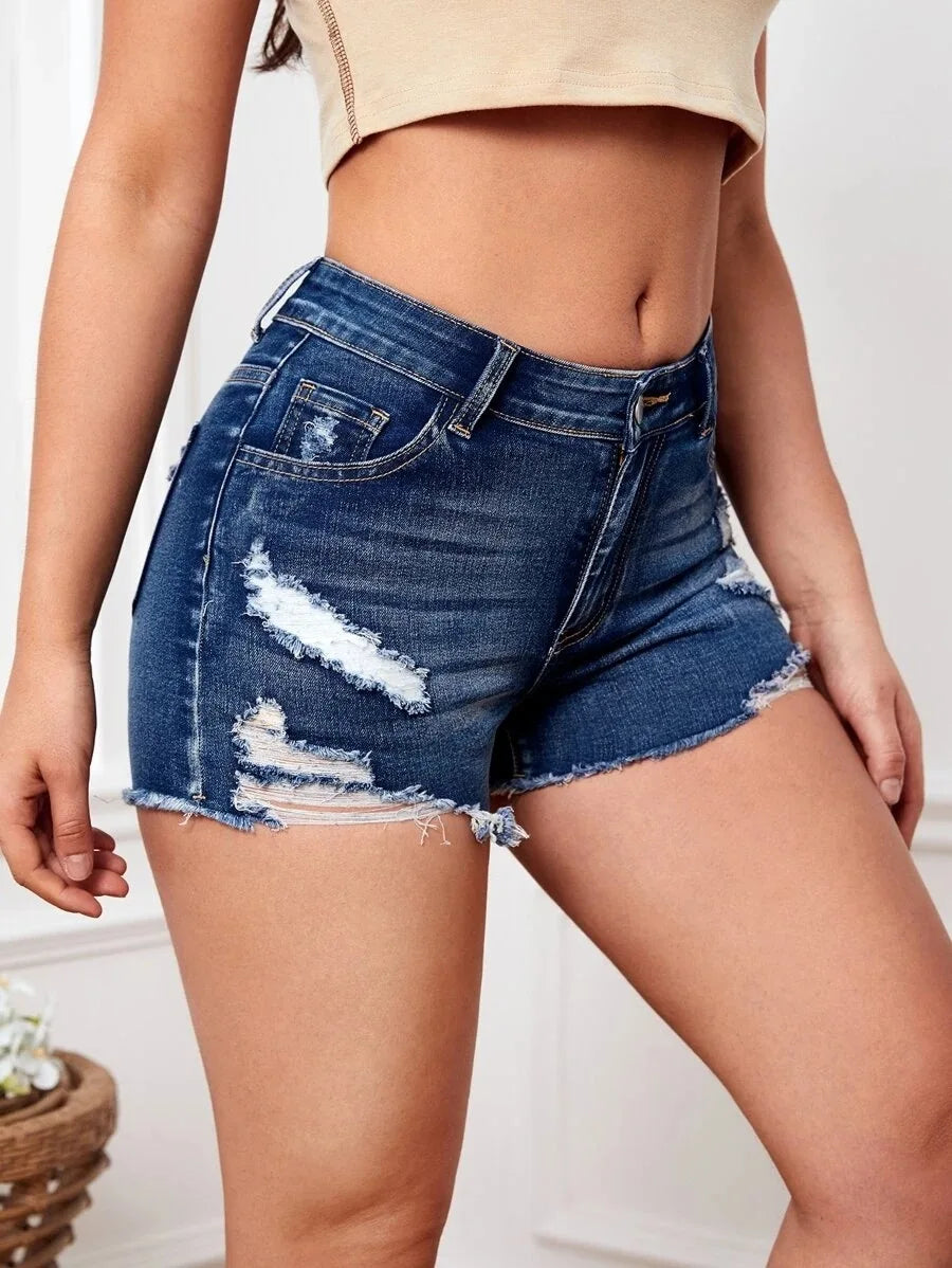 Denim Vintage Short Pants